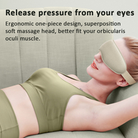 Masque de massage oculaire vibrant chauffant en silicone 3D pour la migraine, autres produits de massage, pour détendre et réduire la fatigue oculaire