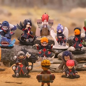100% Authentique GONG  10PCS/Set Nar Utoo Shippuden <span class=keywords><strong>Akatsuki</strong></span> Series Anime Figures Blind Box Collectible Deidara <span class=keywords><strong>Itachi</strong></span> Mini Toys - Product Image 1