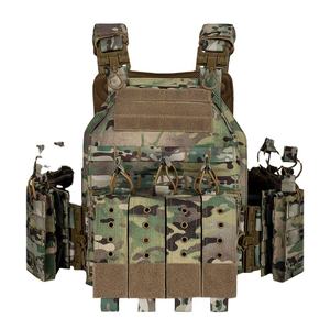 Chaleco de Camuflaje de Desmontaje Rápido Personalizado, Bolsa de Pecho con Cremallera, Impermeable, Equipo de Protección Táctica para Exteriores, Poliéster - Product Image 4
