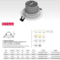 Angle réglable encastré vers le bas lumière 5W 7W 12W 15W nid d'abeille Anti-éblouissement Dimmable LED Downlight 3CCT projecteur économique