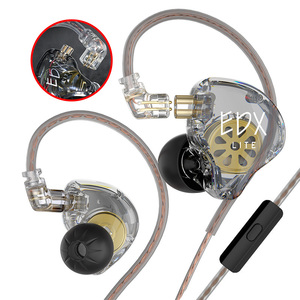 Audífonos KZ EDX Lite Desmontables con Cable Universal de <span class=keywords><strong>2</strong></span> Pines, Auriculares IEM con Micrófono, Potentes Bajos Dinámicos, Conector de 3.5mm con Cable - Product Image 1