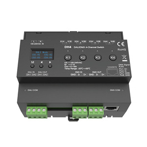 DH4 Dali/DMX 4-kênh chuyển đổi 4 Dali địa chỉ 100-240VAC 4CH * 16A Relay đơn vị Dali-2 chứng nhận cao inrush đặc điểm kỹ thuật Rơ Le - Product Image 3