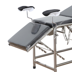 Cama de Examen Ginecológico y Obstétrico de Acero Inoxidable, Económica, con Altura Ajustable de 5-8 cm, con Colchón - Product Image 3