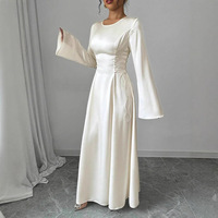 Robe moderne élégante sur mesure OEM, coupe crayon, à fines bretelles, avec ceinture à la taille, ajustée et haut de gamme, fabriquée en usine
