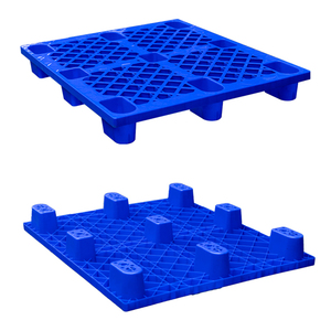 Palette en plastique HDPE 1200x1000 à trois traverses avec barre en acier, logo personnalisé OEM pour entrepôt industriel - Product Image 6