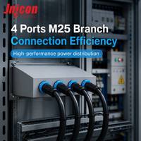 Connecteur étanche M25 à 3 broches 50A 500V Push Lock IP67 pour prise circulaire mâle/femelle pour stockage d'énergie OEM