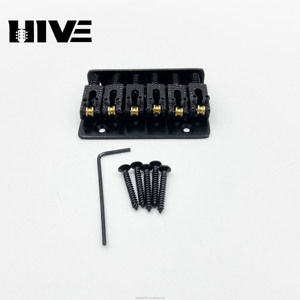 Puente de guitarra <span class=keywords><strong>acústica</strong></span> de rodamiento de bolas de 65MM de gama alta para guitarra eléctrica <span class=keywords><strong>infantil</strong></span>. Placa de cadena de puente en oro, plata y negro. - Product Image 5