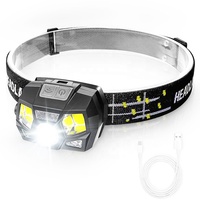 Meistverkaufte 500LM USB-Aufladbare Smart-Sensor Wander-, Lauf- und Jagd-LED-Stirnlampe AR70 Basis IP55 Wasserdicht mit Zwei Lichtmodi