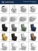 WC monobloc à double chasse, chasse à jet siphonique, hauteur confort, conforme ADA, CUPC, WaterSense, entièrement émaillé blanc