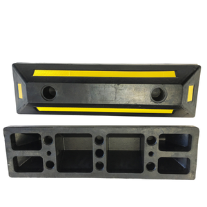 ホイールストッパー550*150 * 100mmゴム製トラックガレージイエロー + ブラック - Product Image 4