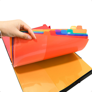 Carpeta de archivos PP multinivel de arcoíris de 12 capas, almacenamiento de documentos <span class=keywords><strong>A4</strong></span>, suministros de oficina, hoja de patrón, archivador, bolsa para documentos - Product Image 2
