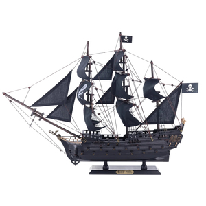 Modelo de Barco Pirata Perla Negra al por Mayor, Decoración Náutica para el Hogar, Barco Holandés Volador Hecho a Mano, Decoración Costera, Maqueta de Barco - Product Image 1