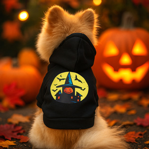 Logo personnalisé petit chiot Teddy Bichon heureux Costume pour animaux de compagnie automne printemps sweat-shirt imprimé pour Halloween hiver chien vêtements - Product Image 2