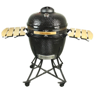 <span class=keywords><strong>Barbecue</strong></span> Auplex Parrilla 24 pouces, <span class=keywords><strong>barbecue</strong></span> au charbon de bois d'extérieur, cuisine BBQ, <span class=keywords><strong>fumoir</strong></span> en céramique Kamado, idéal pour les fêtes, le camping et les réunions de famille - Product Image 4