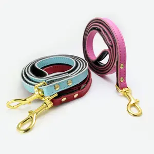 Wholesale Small And Medium-Sized Dogs Hand Holding Rope Genuine Leather Traction Belt Pet Supplies New Dog Leash