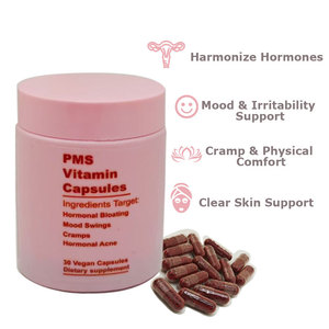 PMS Relief Capsules for Period Cramps Mood Support Natural Hormone Balance Supplement with Vitex, Dong Quai & Vitamin B6 - Product Image 3