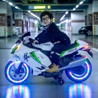 Moto électrique 12V pour enfants, grande taille, moto à batterie, télécommande, jouet à roulettes, vente chaude pour les garçons de 3 à 12 ans