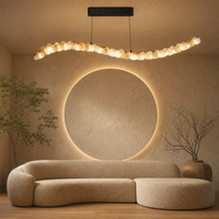 Luminaire suspendu en acrylique JACKSUN pour salle à manger, nouveau modèle 120 cm, style moderne et luxueux, éclairage de salle à manger 30W, éclairage décoratif