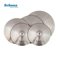 Factory Wholesale Brass Alloy Drum Crash Cymbal Set Jazz Drum Crash Cymbal Set 14/14/16/18/20 Inches