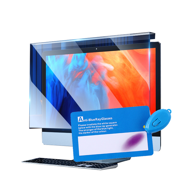 24 Inch 27 Inch Anti-Blue Light Hanging Acrylic Filter Protectors Screen for Computer Laptop Monitor High Transparent