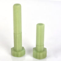 Baut Stud Isolasi Epoxy Fiber Glass FR-4 FR4 M6-M48 CNC Custom untuk Platform Laut Anti Karat