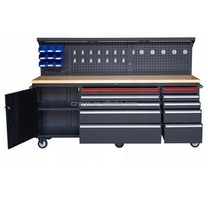 <span class=keywords><strong>Banco</strong></span> <span class=keywords><strong>de</strong></span> Trabajo <span class=keywords><strong>de</strong></span> Acero Resistente <span class=keywords><strong>de</strong></span> 84 Pulgadas con Recubrimiento en Polvo, Personalizable OEM, <span class=keywords><strong>Banco</strong></span> <span class=keywords><strong>de</strong></span> <span class=keywords><strong>Herramientas</strong></span> <span class=keywords><strong>de</strong></span> 10 Cajones con Luz LED y Tomacorriente - Product Image 3