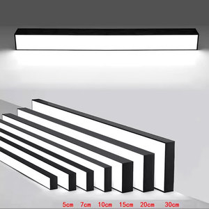 Lustres commerciaux modernes en lettres de plafond, lampe suspendue en rectangle pour salle de <span class=keywords><strong>billard</strong></span>, suspension linéaire à led - Product Image 6