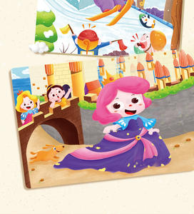 Nouveau thème de dessin animé pour enfants Puzzle en papier plat de 100 pièces Tranche d'âge <span class=keywords><strong>2</strong></span> à 4 et 5 à 7 ans Boîte cadeau Puzzle assorti - Product Image 4