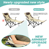 Chaise de plage en toile Oxford kaki ultra-légère, chaise de réalisateur portable en métal pour la pêche et le camping en plein air