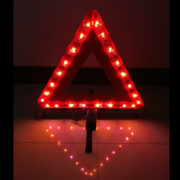 Triangle de signalisation d'urgence pour voiture et camion avec LED