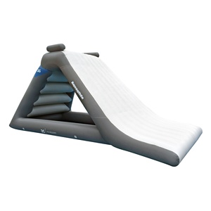 Tobogán de agua flotante inflable listo para enviar con torre de escalada, juguetes, tobogán de piscina para lago o <span class=keywords><strong>parque</strong></span> marino - Product Image 2