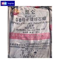 Vente en gros de cire de paraffine semi-raffinée Kunlun 62-64, cire de paraffine 58-60 bloc solide entièrement raffiné pour la fabrication de types de bougies