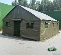 Tente militaire de qualité supérieure en PVC vert olive, 5x7 m, résistante, imperméable, 3 couches, isolée thermiquement, épaisse, pour toutes les conditions météorologiques