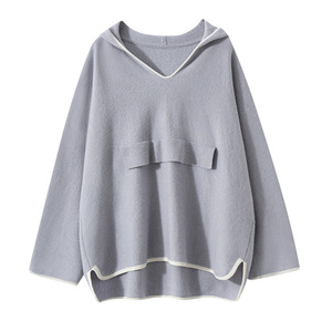 <span class=keywords><strong>Pull</strong></span> d'hiver en laine mérinos pour <span class=keywords><strong>femme</strong></span> tricoté à manches longues <span class=keywords><strong>grande</strong></span> <span class=keywords><strong>taille</strong></span> <span class=keywords><strong>pull</strong></span> à capuche en <span class=keywords><strong>cachemire</strong></span> IE pour <span class=keywords><strong>femme</strong></span> - Product Image 1