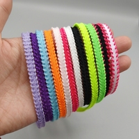 6mm 7mm dents de scie/lacets dentelés lacets plats pour chaussures hautes et de course