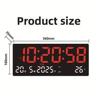 Intelligenter Elektronischer LED Digital-Wecker mit Kalender - Für Zuhause & Büro Batteriebetrieben Quadratisches Zeitgenössisches Design