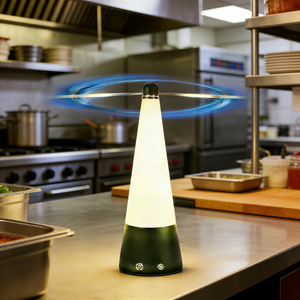 Ventilateurs anti-mouches personnalisables en gros pour tables, rechargeables par Type-C et avec crochet, pour restaurants et cafés en extérieur - Product Image 6