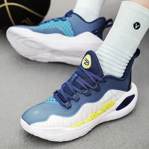 Chaussures de basket-ball avec logo personnalisé au design libre Baskets rebondissants portables Style décontracté tendance Chaussures de basket-ball pour hommes