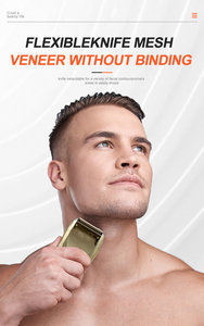 Rasoir Électrique Sans Fil à Double Lame pour Homme, Rasoir à Double Grille Doré, ODM/OEM - Product Image 2