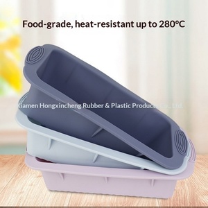เกรดอาหาร ทนต่ออุณหภูมิสูง แม่พิมพ์กันติด ถาดอบขนมปังสี่เหลี่ยม ถาดขนมปังปิ้ง รุ่น BM สำหรับใช้ในครัวเรือน - Product Image 3