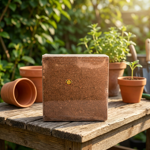 Bloque de Fibra de Coco de Bajo Contenido de Cloruro - Medio de Cultivo Ecológico Listo para Usar para Jardinería Sostenible - Product Image 1