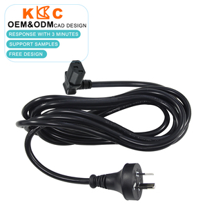3 Pin Australian <b>Power</b> Cord, 90 Degree Angled C13 Female Plug, AC <b>Computer</b> <b>Power</b> <b>Cable</b>, Flexible Durable PVC Extension Cord - Product Image 1