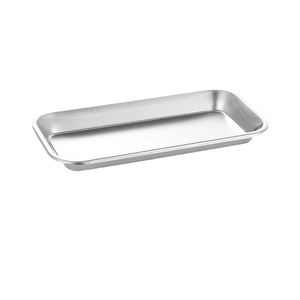 Bandeja dental de acero inoxidable, bandeja rectangular de esterilización para cirugía oral y almacenamiento de instrumentos - Product Image 1