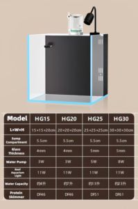 Rif Ready <span class=keywords><strong>Nano</strong></span> <span class=keywords><strong>Aquarium</strong></span> - Ultra Heldere Low-Iron Glazen Tank Voor Zout Water Koraal Zee - Product Image 6