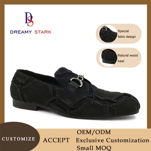 Zapatos de Vestir de Cuero Genuino para Hombre, Hechos a Mano, Duraderos, de Alta Calidad, con Diseño de Tela Especial y Logotipo Personalizado - Product Image 5