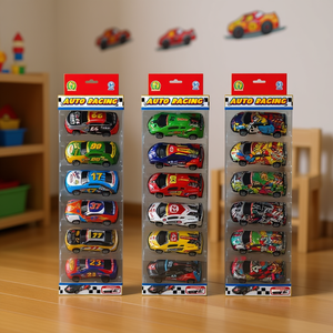 ชุดรถแข่งไดแคสต์ 6 คัน ขนาด 1:64 ของเล่นสะสมสำหรับเด็กและนักสะสม - Product Image 3