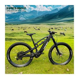 Bicicleta eléctrica clásica de suspensión completa de 29 "2024, bicicleta de montaña eléctrica de fibra de carbono para adultos, peso ligero, <span class=keywords><strong>Enduro</strong></span> Bafang Mid Drive - Product Image 1