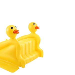 Inflatable Duck Water Slide With Spray Feature For Kids Pool Play Yellow 100-500kg Capacity - Product Image 5