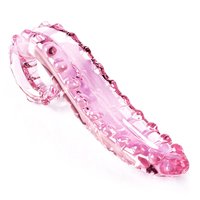 Ein rosa Kristall-Zungen-Glas-Simulator, Sexspielzeug für Erwachsene, weiblicher Masturbator, Anal-Sexspielzeug