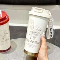 Tasse à café de voyage isolée sous vide en acier inoxydable portable de 16oz Infuseur à thé sans danger pour l'eau bouillante pour une consommation directe de 12 à 24 heures